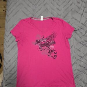 Harley-Davidson Fuchsia Short Sleeve Tee